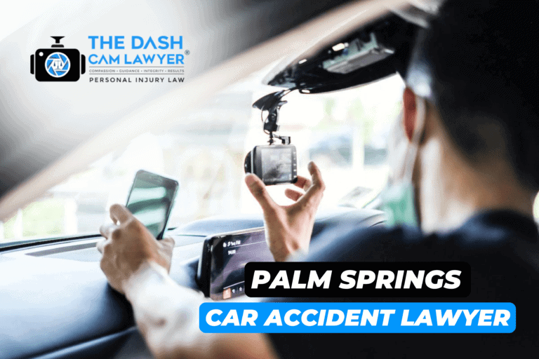 Palm Springs car accident lawyer with dashcam footage for legal cases.