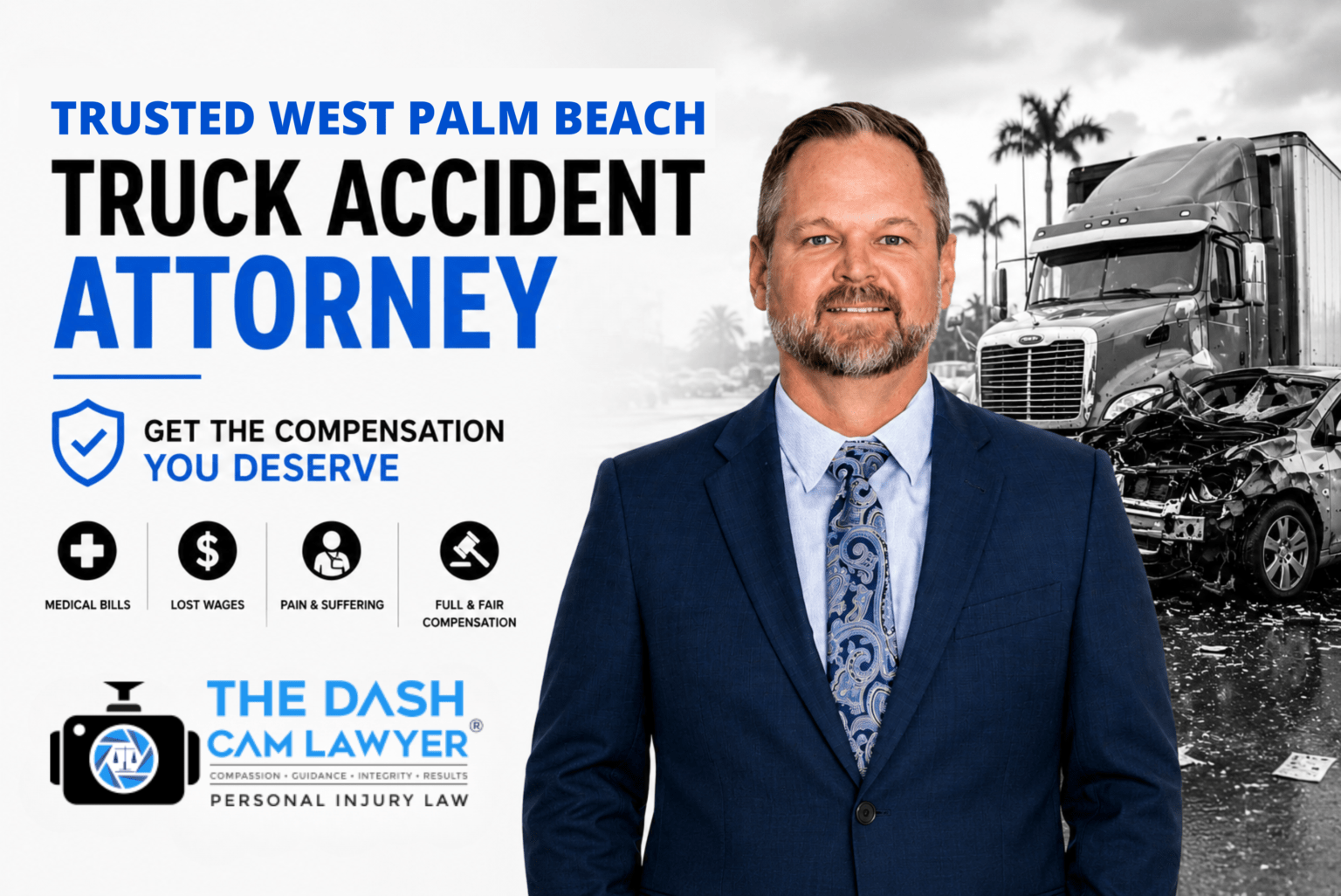 Trusted West Palm Beach truck accident attorney Shannon Sagan of The DashCam Lawyer